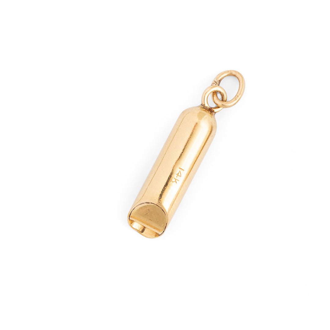 Petite Whistle 14k Gold Charm