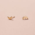 The F&B Crescent Moon Stud Earring
