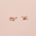 The F&B Diamond Crescent Moon Stud Earring