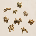 Short Nosed 14K Gold Dog Charm