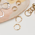 Twisted 14k Gold Hoop Earrings