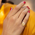 The F&B Large Gold Signet Ring