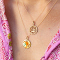 Cancer 18k Gold and Enamel Zodiac Charm