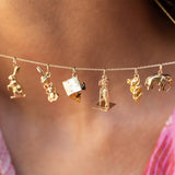 "Success" 14k Gold Wise Owl Charm