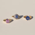 Victorian 2.37 Carat Sapphire, Diamond, And 14k Gold Cluster Ring