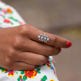 Grey Pearl and 10k Gold Ring
