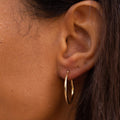 Slim 14k Gold Hoop Earrings
