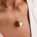 Movable Slot Machine 14K Gold Charm