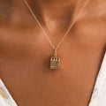 Movable Slot Machine 14K Gold Charm