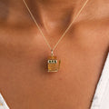 Movable Slot Machine 14K Gold Charm