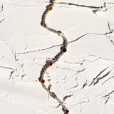 Diamond, Multi-Stone, Platinum, and 14k Gold Line Bracelet