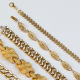 Italian Heart Link 14k Gold Bracelet