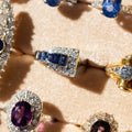 Oscar Heyman Sapphire, Diamond, and Platinum Buckle Ring