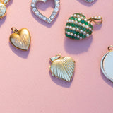 Italian Engraved Heart 14k Gold Locket