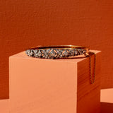 Victorian Old Cut Diamond, Silver, and 14k Gold Bracelet