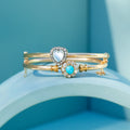 Victorian Moonstone Heart, Diamond, and 12k Gold Bangle Bracelet