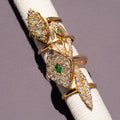 Victorian Diamond Navette 14k Gold Ring