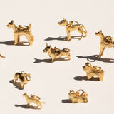 English Corgi 9K Gold Dog Charm