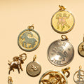 English Capricorn 9K Gold Zodiac Charm