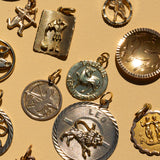 English Taurus 9k Gold Zodiac Charm