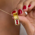 Movable Enamel and 18k Gold Love Shack Charm
