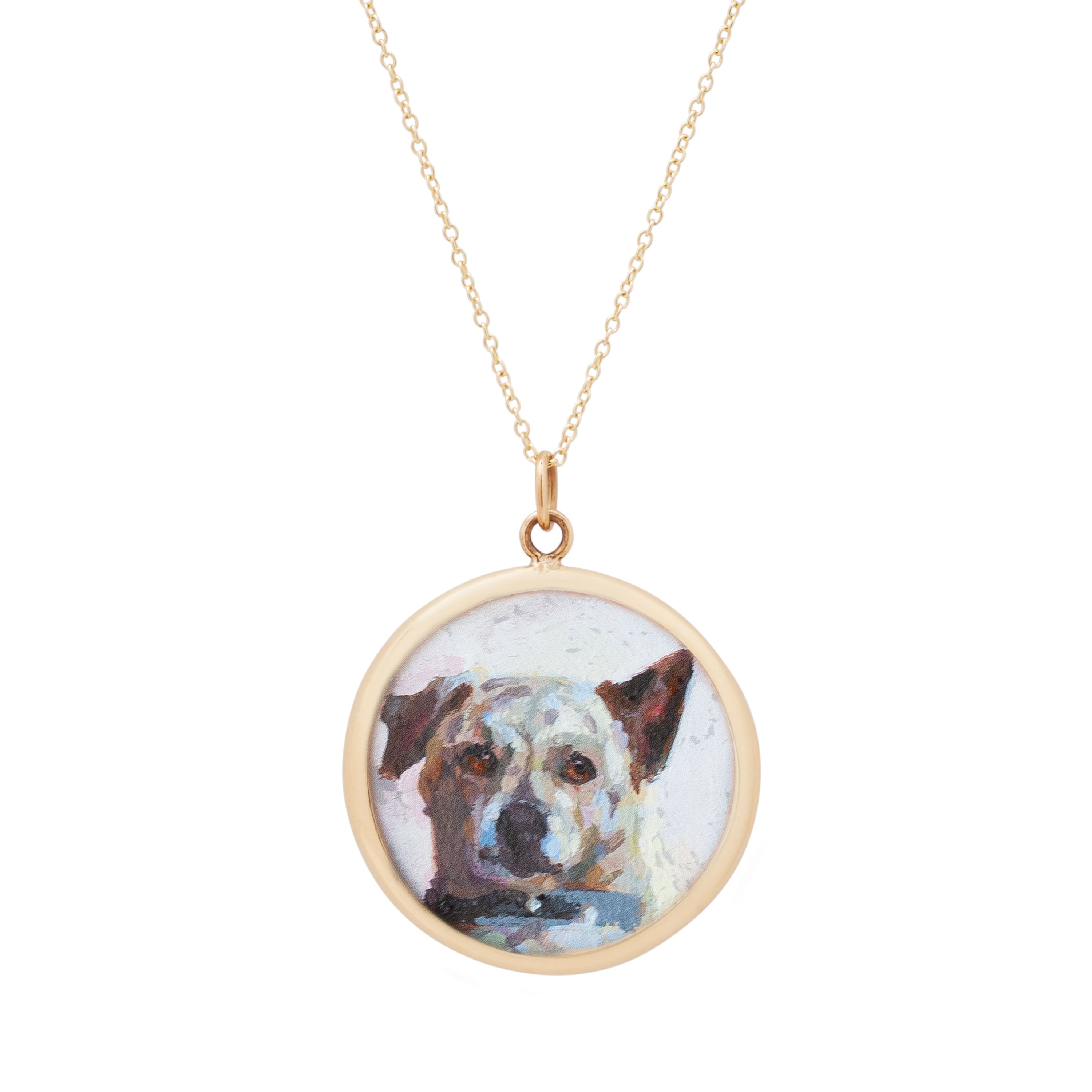The F&B Custom Hand-Painted Pet Portrait Necklace