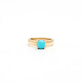 The F&B Yellow Gold Birthstone Mini Ring Necklace