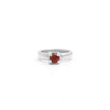 The F&B White Gold Birthstone Mini Ring Necklace
