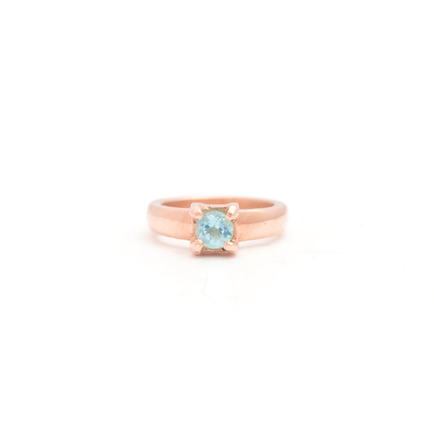 The F&B Rose Gold Birthstone Mini Ring Necklace