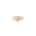The F&B Rose Gold Birthstone Mini Ring Necklace