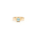 The F&B Yellow Gold Birthstone Mini Ring Necklace