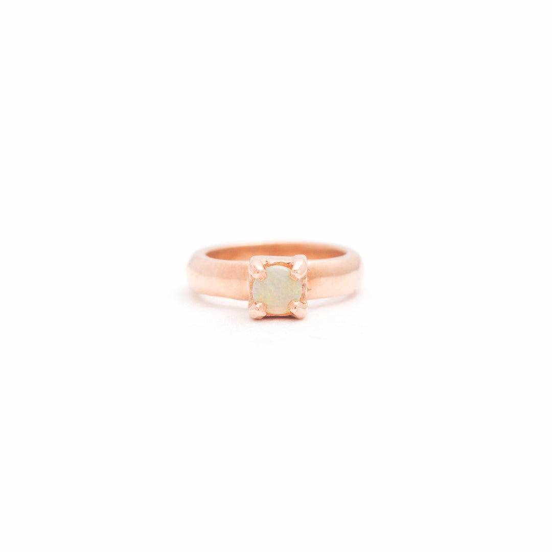 The F&B Rose Gold Birthstone Mini Ring Necklace