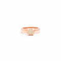 The F&B Rose Gold Birthstone Mini Ring Necklace