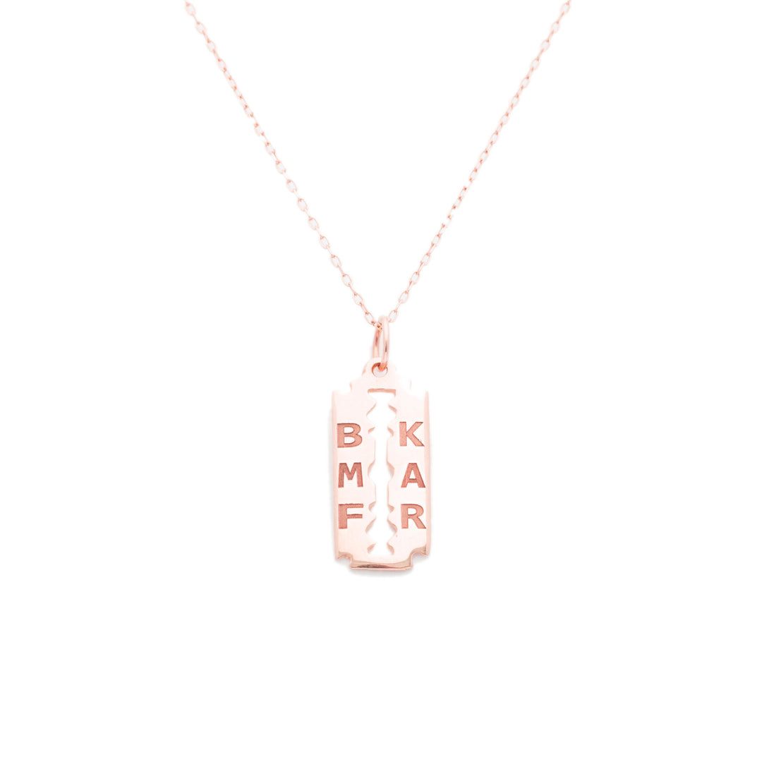 The F&B "Blood Sisters" Razor Necklace
