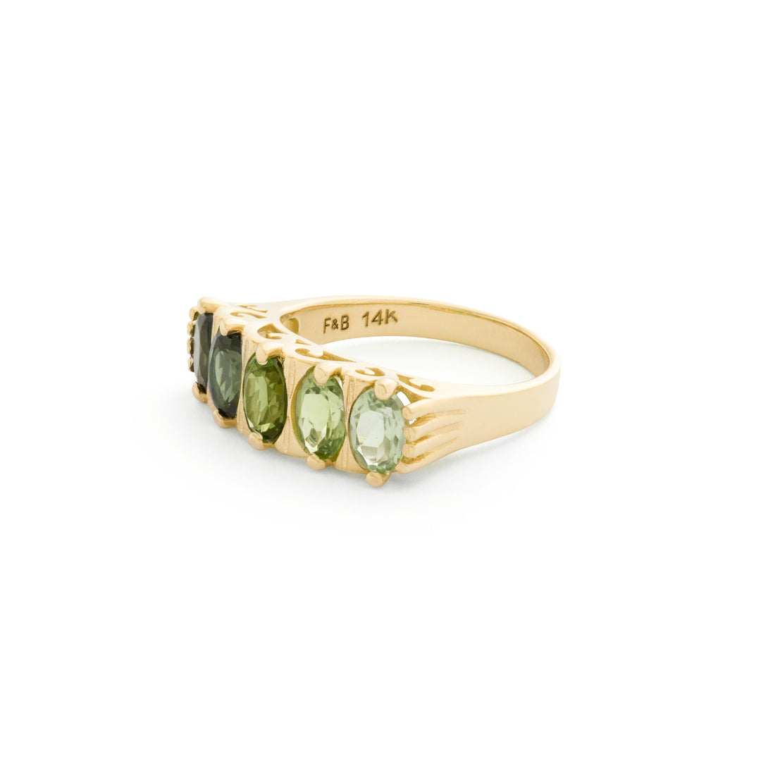 The F&B Leafy Ombre Ring