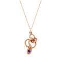 The F&B Rose Gold Snake Charmer Necklace