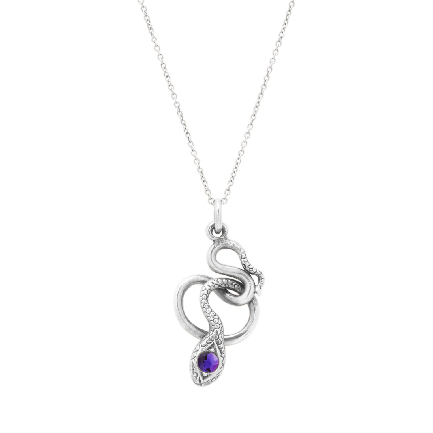 The F&B White Gold Snake Charmer Necklace