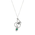 The F&B White Gold Snake Charmer Necklace