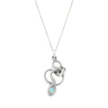 The F&B White Gold Snake Charmer Necklace