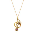 The F&B Yellow Gold Snake Charmer Necklace