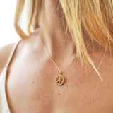 The F&B Peace Sign Charm Necklace