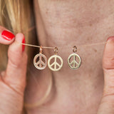 The F&B Peace Sign Charm Necklace