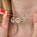 The F&B Peace Sign Charm Necklace