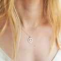 The F&B Peace Sign Charm Necklace