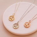 The F&B Peace Sign Charm Necklace