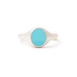 The F&B Petite Stone Signet Ring
