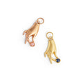 The F&B Yellow Gold Birthstone Hand Charm