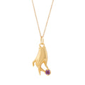 The F&B Yellow Gold Birthstone Hand Charm