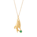 The F&B Yellow Gold Birthstone Hand Charm