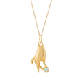 The F&B Yellow Gold Birthstone Hand Charm